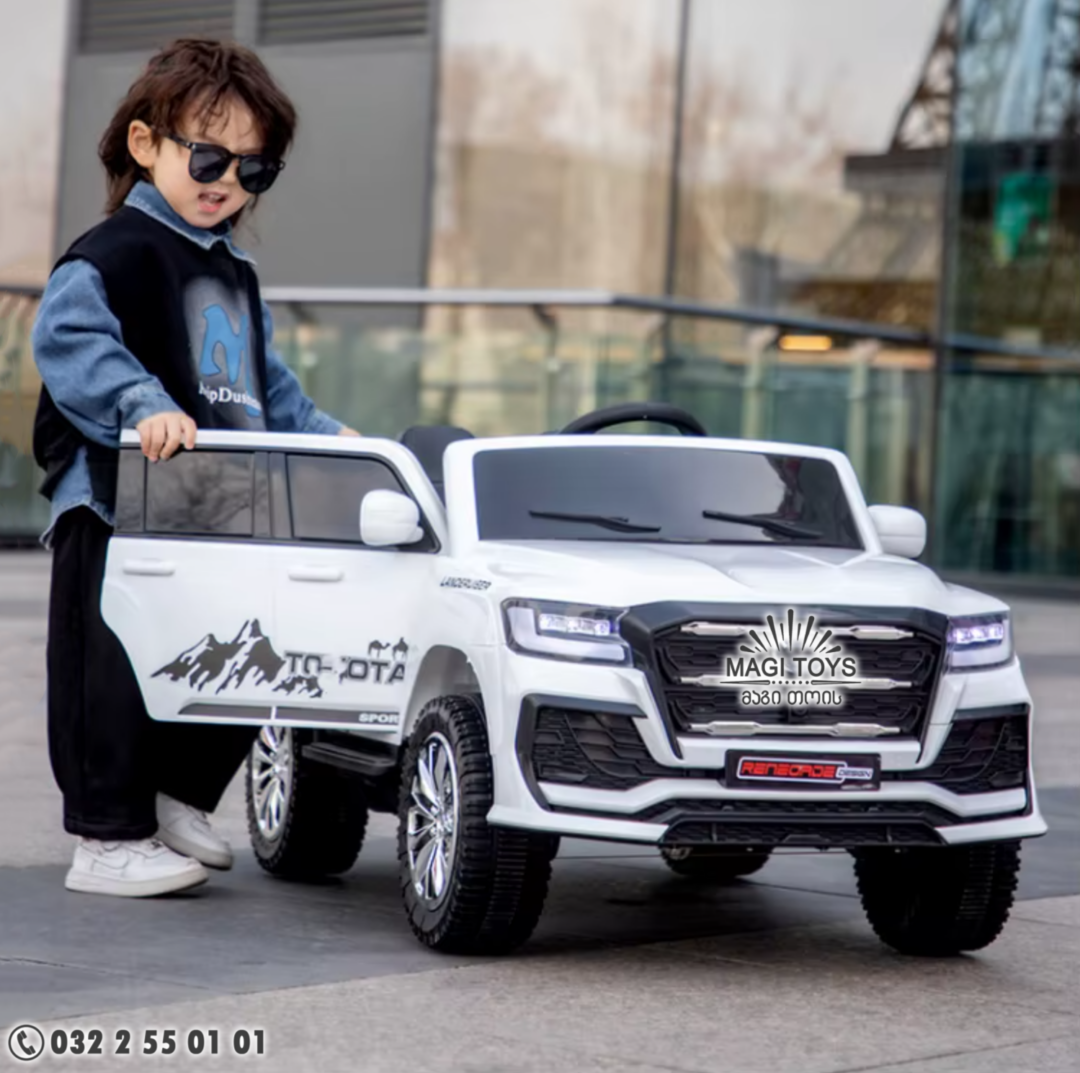 TOYOTA LC300 კაუჩუკის საბურავებით/ტყავის სავარძლით