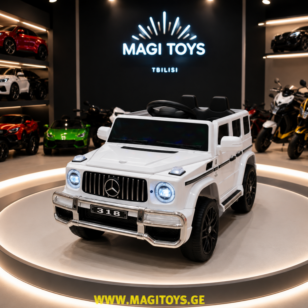 G-class 318 კაუჩუკის საბურავებით/ტყავის სავარძლით