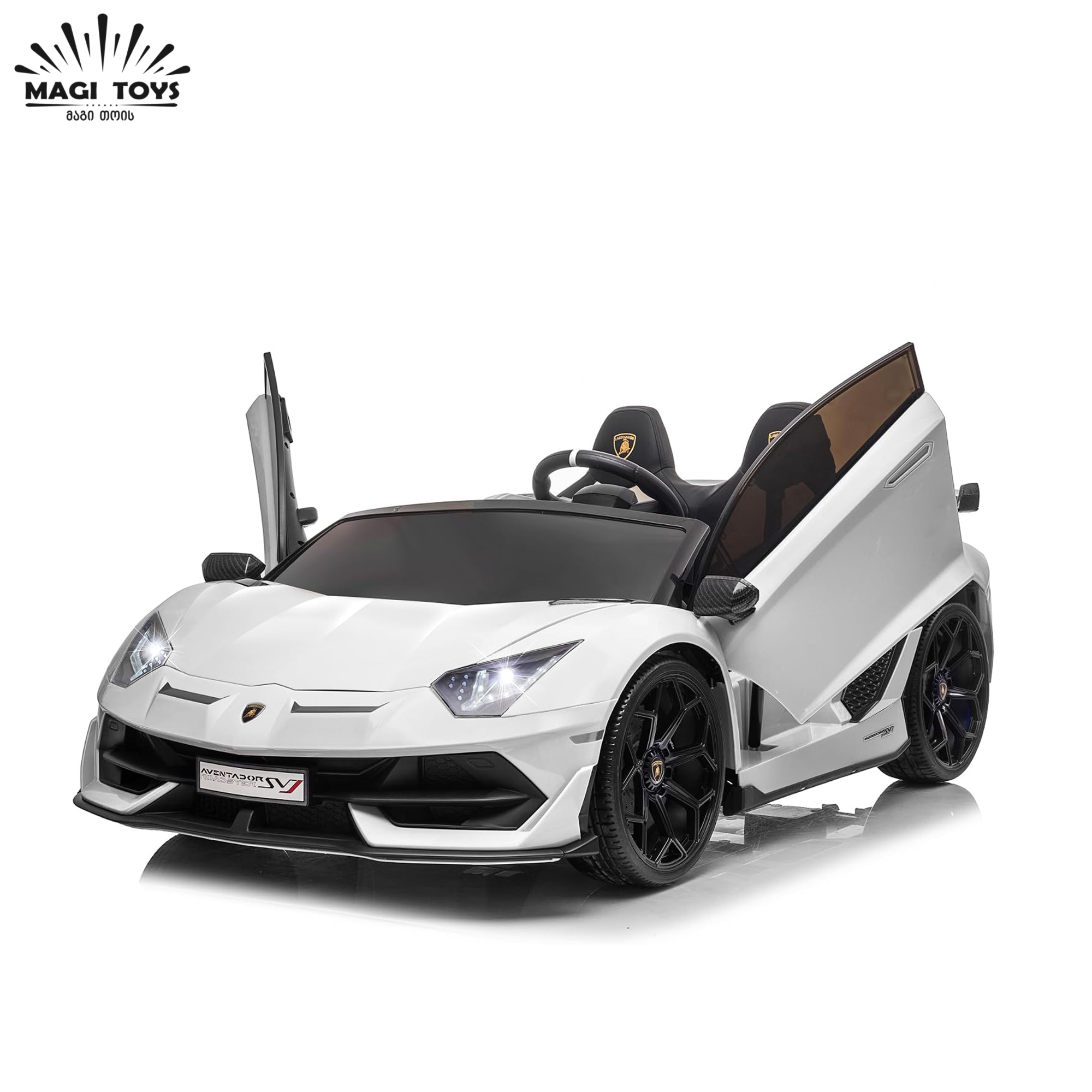 LAMBORGHINI HL-328 კაუჩუკის საბურავებით/ტყავის სავარძლით - Image 3