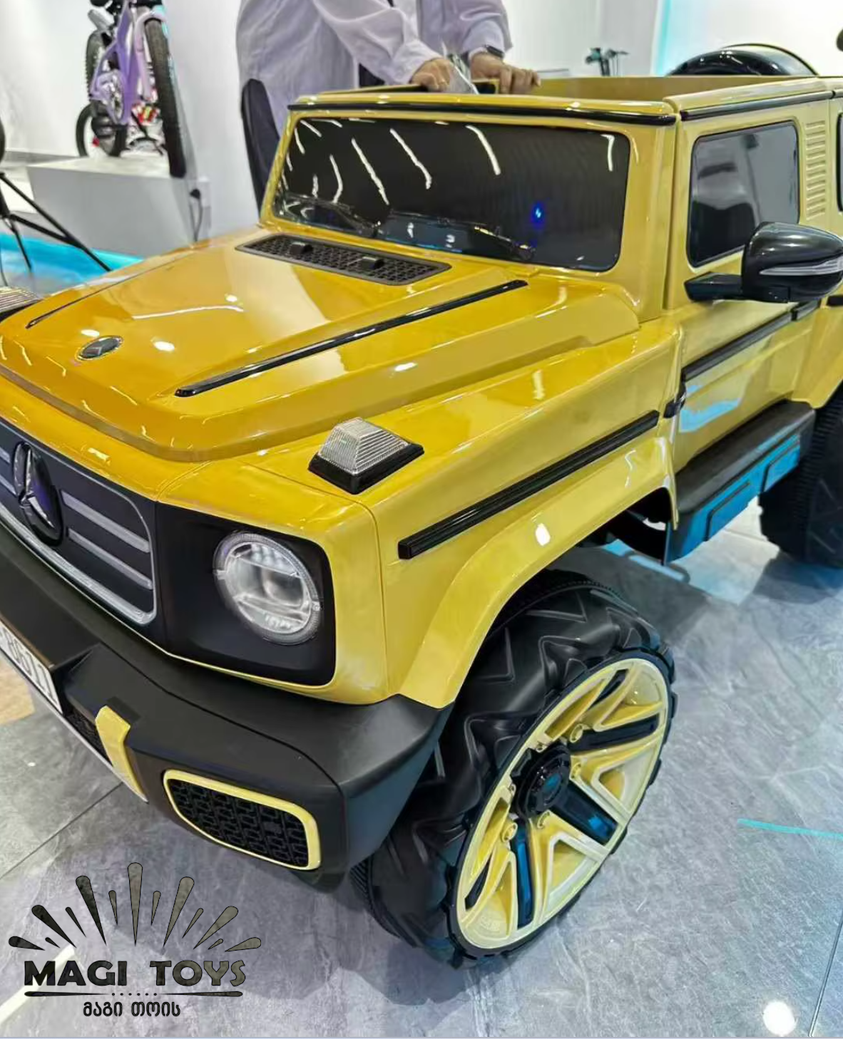 G-Class JB8611 კაუჩუკის საბურავებით/ტყავის სავარძლით - Image 11