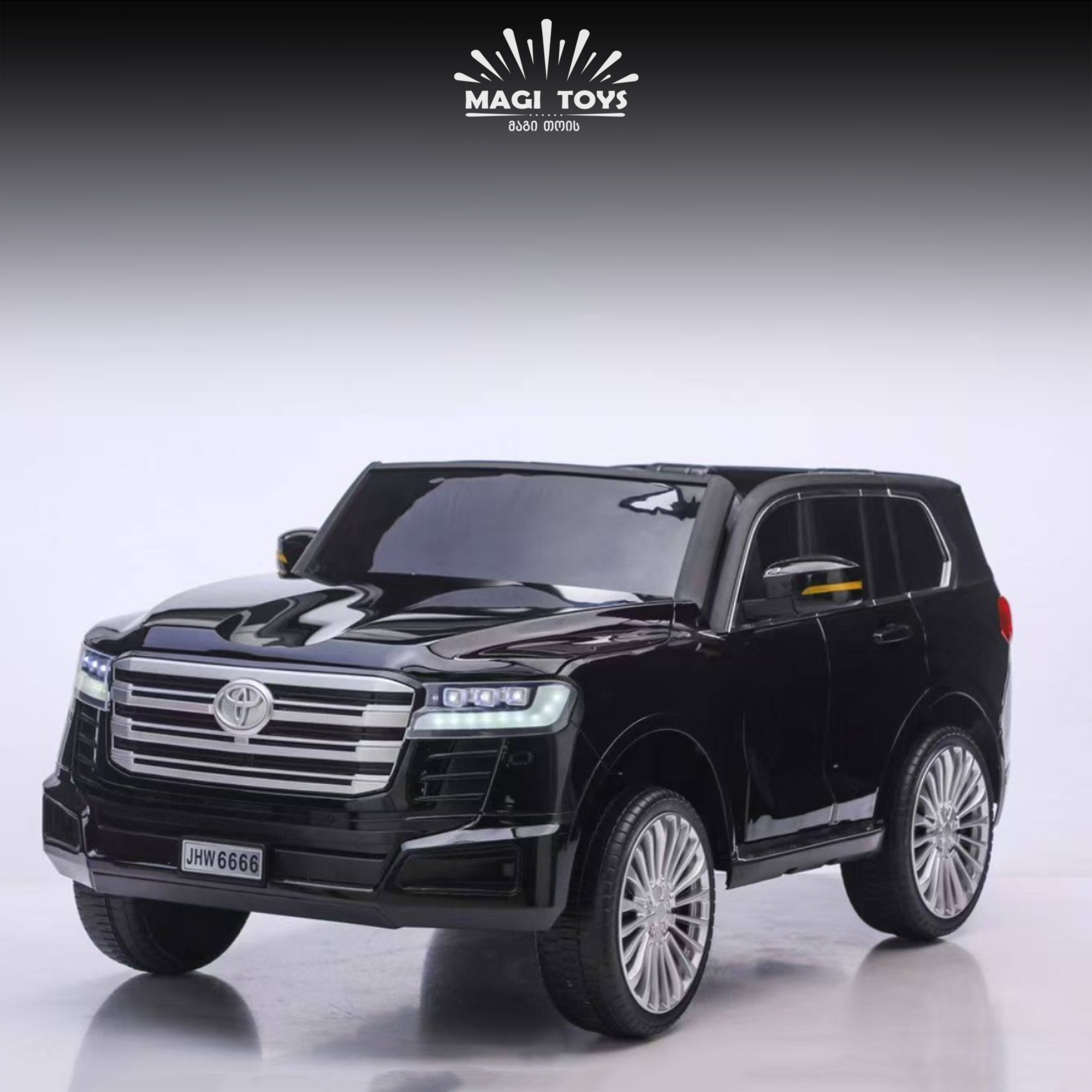 TOYOTA-JHW6666 კაუჩუკის საბურავებით/ტყავის სავაძლით - Image 2