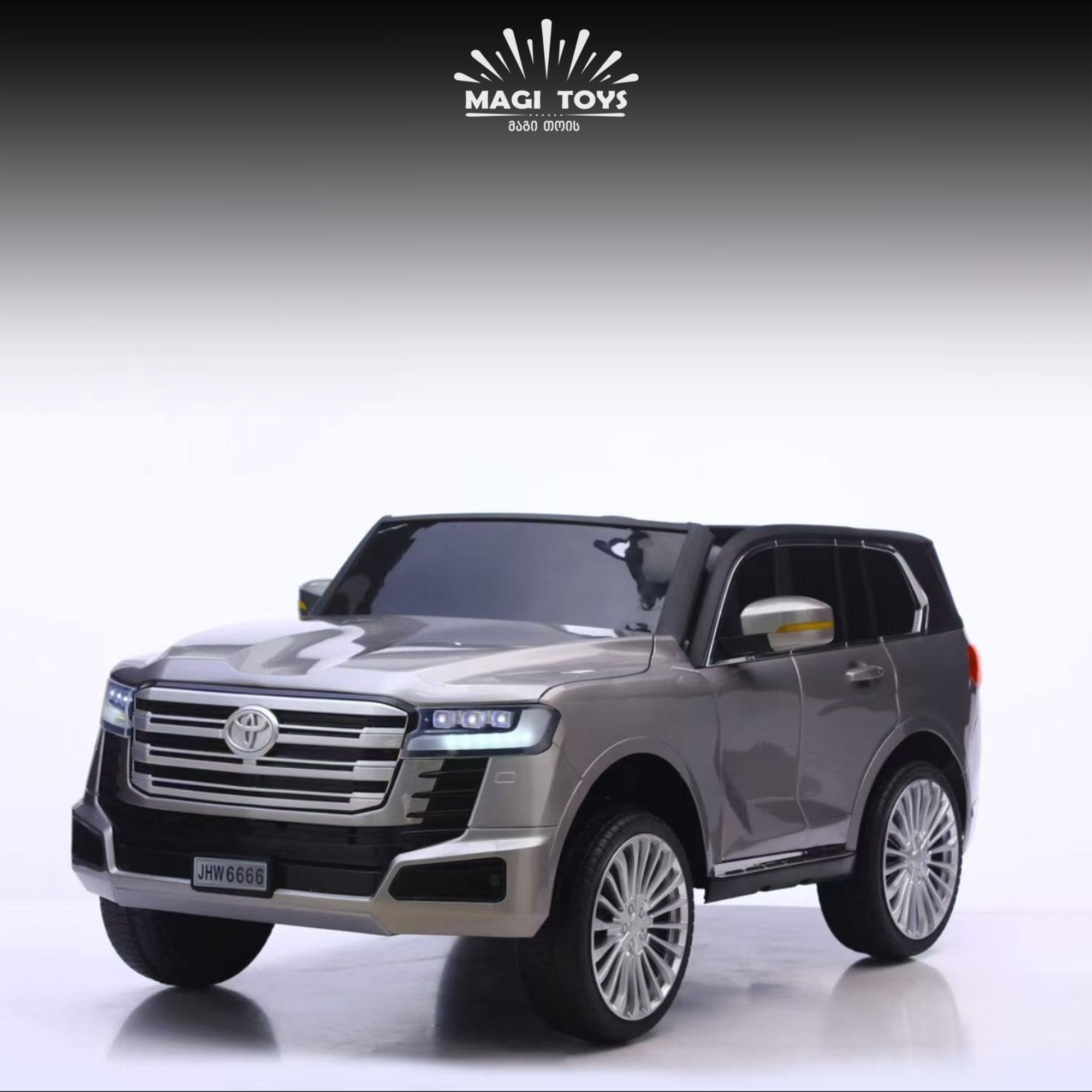 TOYOTA-JHW6666 კაუჩუკის საბურავებით/ტყავის სავაძლით - Image 3