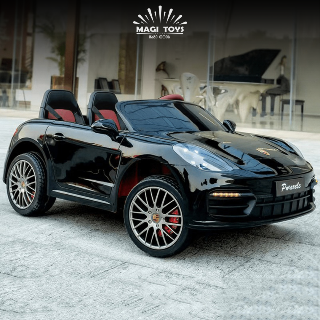 PORSCHE-AT1719/2 ადგილიანი/კაუჩუკის საბურავებით/ტყავის სავარძლით