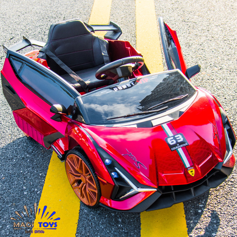 LAMBORGHINE-7188L კაუჩუკის საბურავებით/ტყავის სავაძლით - Image 3